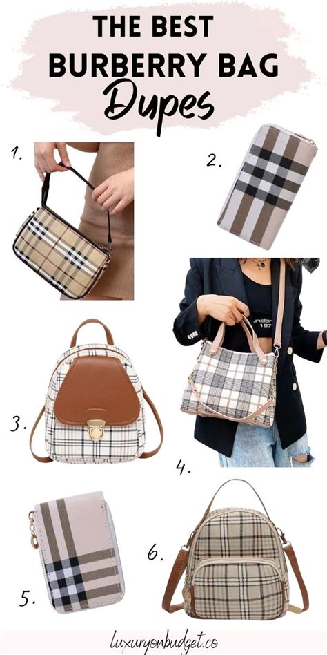 burberry nylon backpack dupe|burberry look alike bags.